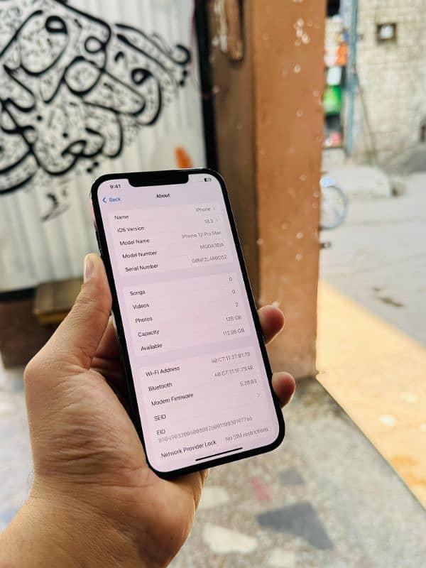 iphone 12 Pro Max 128GB Non PTA Not JV Waterpack 8