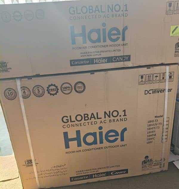 Haier Ac 1.5 Ton 18 HFP  Brand New 2