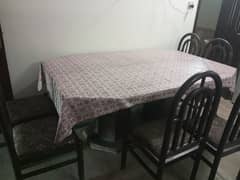 dinning table and 6 chairs