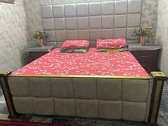 king size double bed, poshis bed , sides tables