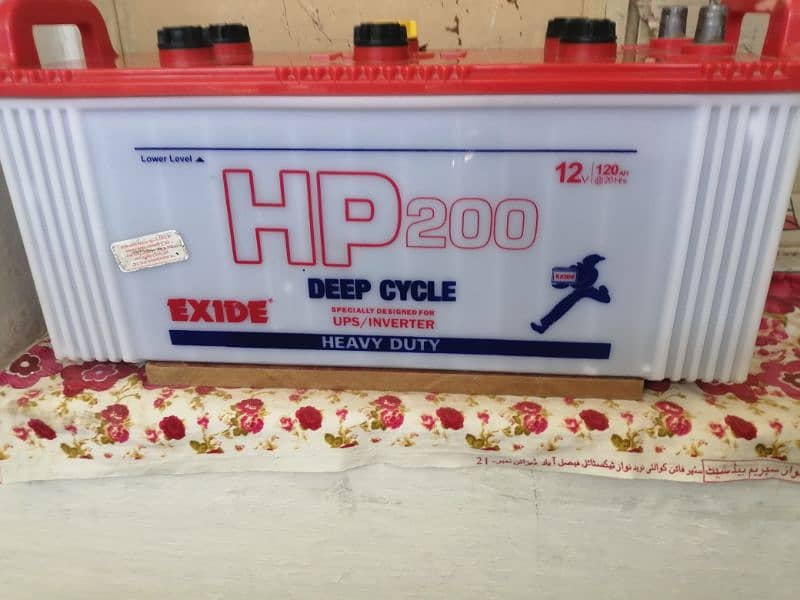 Exide HP - 200 Battery for Sale 0