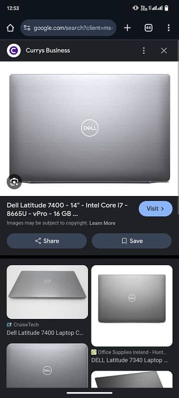 Dell latitude 7400 core i5 8th gen 10 by 10 2