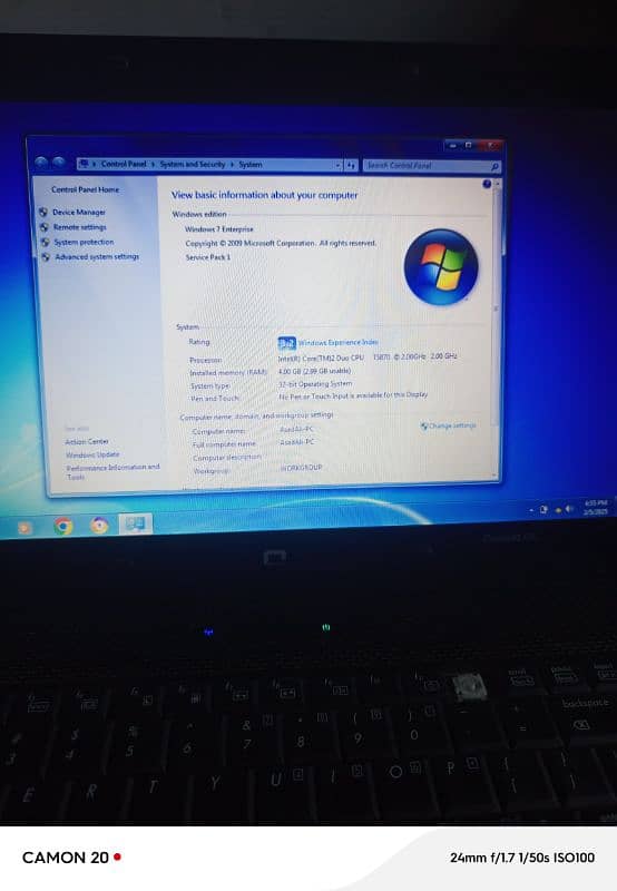 laptop compaq 6100 7