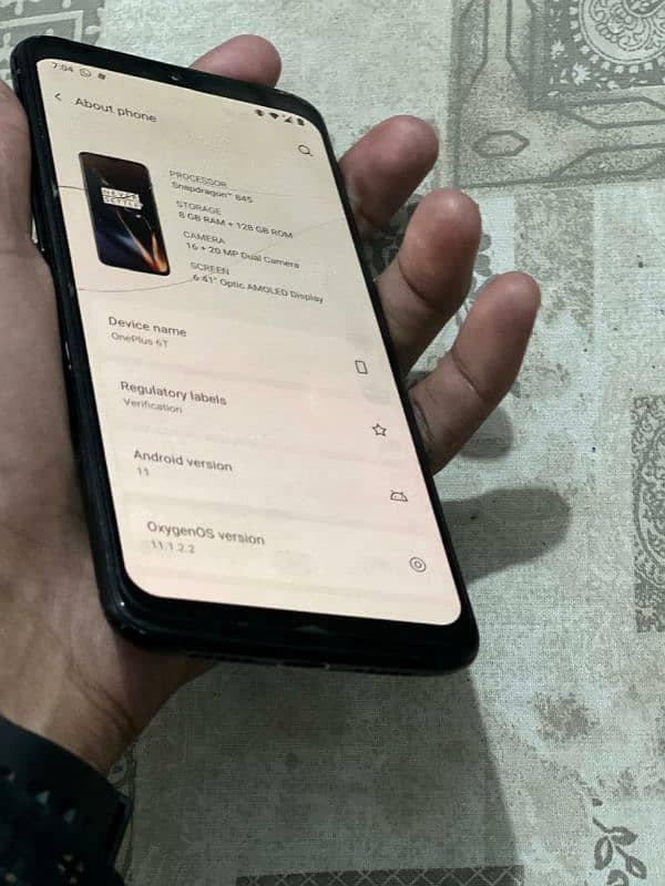 OnePlus 6T 8/128 Official approved 0