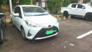 Toyota Vitz 2019 Pearl White Safety Edition III