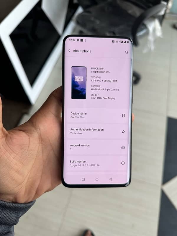 oneplus 7pro 8ram 256memory 9/10 condition good camera result 1