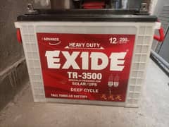 Tall Tubular TR-3500 Exide 290 Amperes Battery