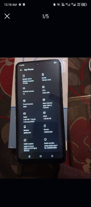 tecno camon 19 neo ha 6+6 128 Gb 1