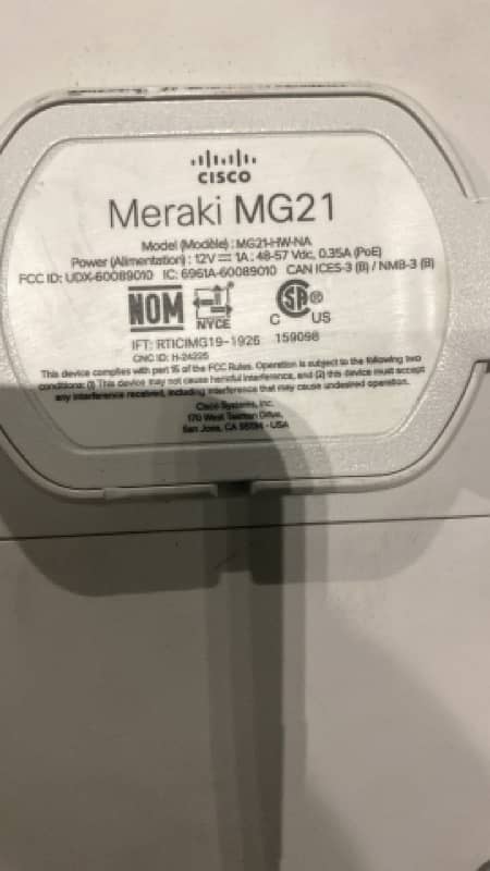 CISCO MERAKI WIRELESS ACCESS POINTS MR33 MR42 MR44 MR46 MG21 MG41E 6