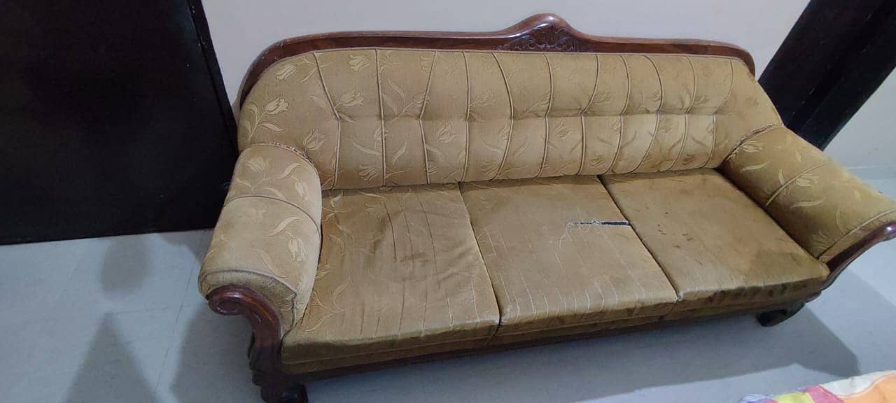 Wooden Sofa For Sale 1