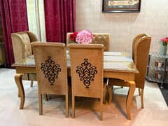 Full Size Dining Table with 6 Chairs