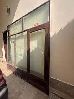 Front glass door for shop/office