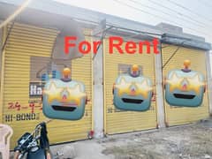 Shopes Available on Rent Main Shekhupura Road Faisalabad