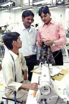 Quality checker in Ladies garments factory