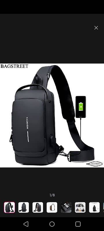 Bag street fashion sling bag with combination lock 1