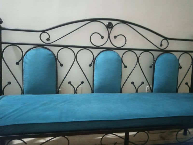 5 Seaters Iron Sofa Set Molty Foam Cushions WhatAp or Call 03362838259 1