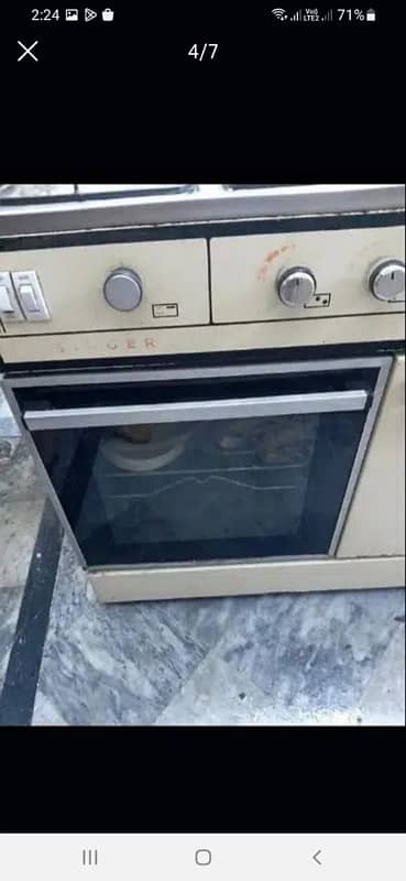 Singer 3-burner cooking range for sale 2