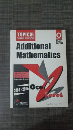 O Level Additional Mathematics Topical Worked Solutions