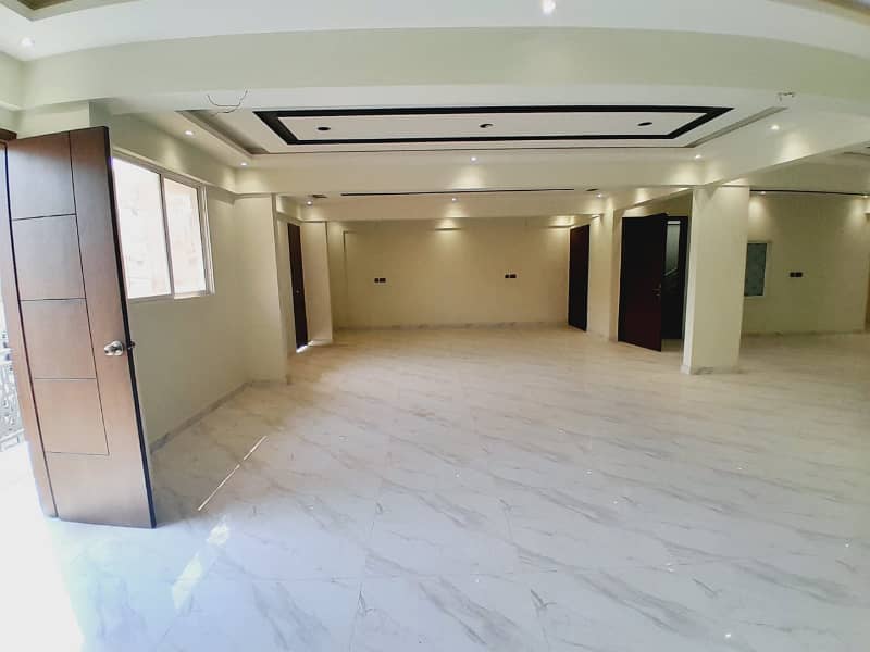 BRAND NEW OFFICE FOR RENT IN GULSHAN-E-IQBAL 13D2 NEAR ABRAR MASJID, 3