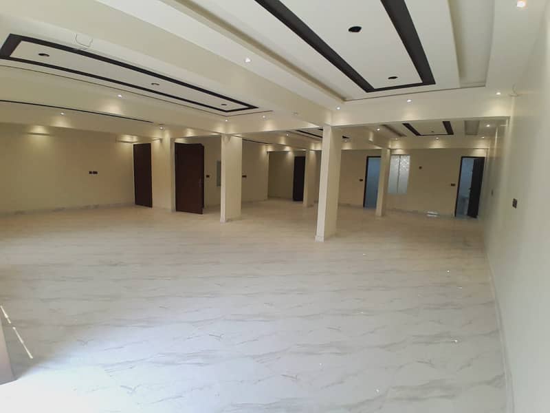 BRAND NEW OFFICE FOR RENT IN GULSHAN-E-IQBAL 13D2 NEAR ABRAR MASJID, 4