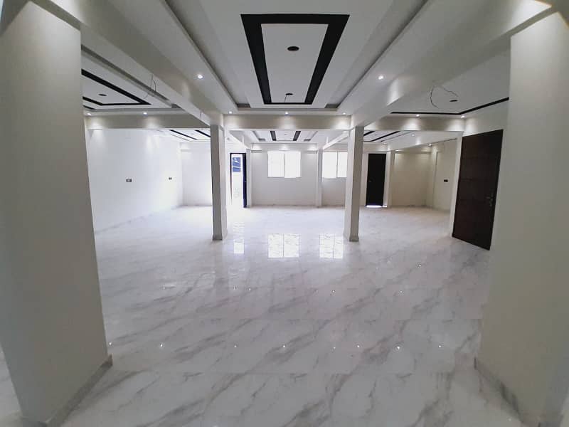 BRAND NEW OFFICE FOR RENT IN GULSHAN-E-IQBAL 13D2 NEAR ABRAR MASJID, 5