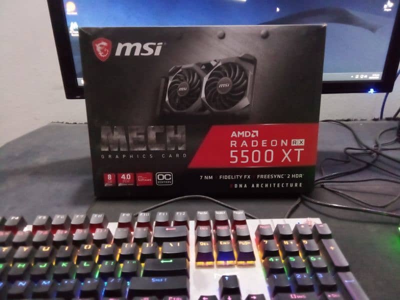 Rx 5500 xt msi sealed card overclock edition. 0