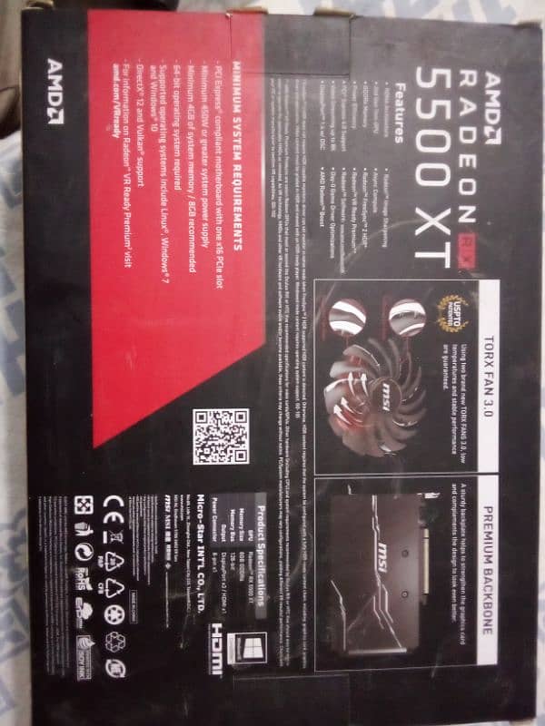 Rx 5500 xt msi sealed card overclock edition. 10