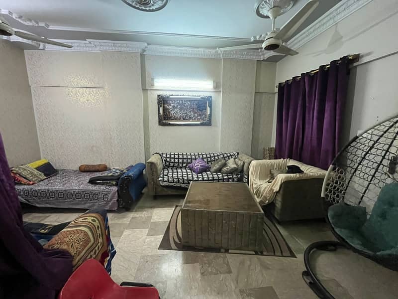 MAIN ROAD FACING FLAT FOR SALE GULISTAN-E-JAUHAR BLOCK 14 2