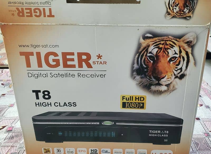 Tiger T8 Receiver, Dish Receiver, Tier Receiver, Satellite Receiver 0