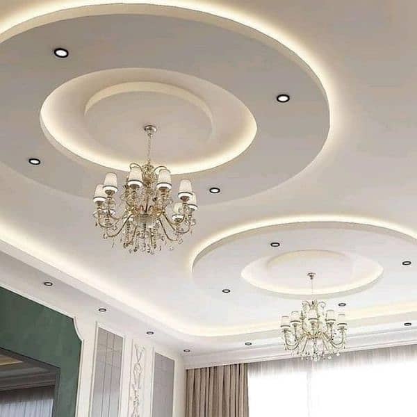 2x2 Gypsum Ceiling, PVC Ceiling, POP Ceiling, 4x8 Ceiling, Fancy Walls 2