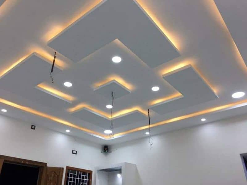 2x2 Gypsum Ceiling, PVC Ceiling, POP Ceiling, 4x8 Ceiling, Fancy Walls 13