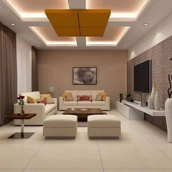 2x2 Gypsum Ceiling, PVC Ceiling, POP Ceiling, 4x8 Ceiling, Fancy Walls 14