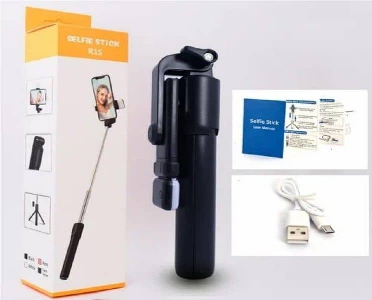 2in 1 selfies stick &trypod /delivery all Pakistan available 2