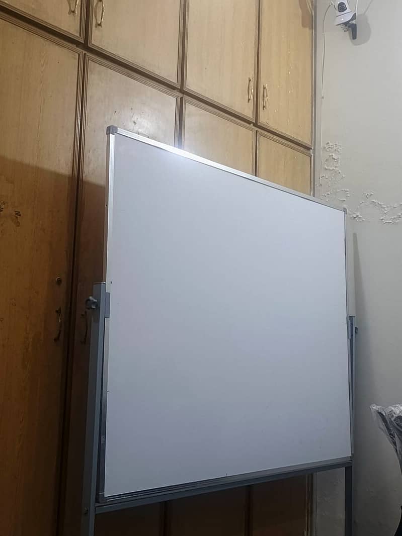 2 (Two) Unused 5x4 ft Whiteboards with Stands – Looks Brand New! 7