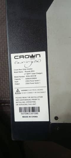 crown 5kw solar inverter