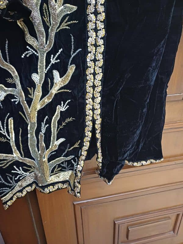 Hand embroidered dresses (lehenga,long shirt,velvet) 6