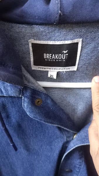 Breakout Denim Hodded Jacket XL 2