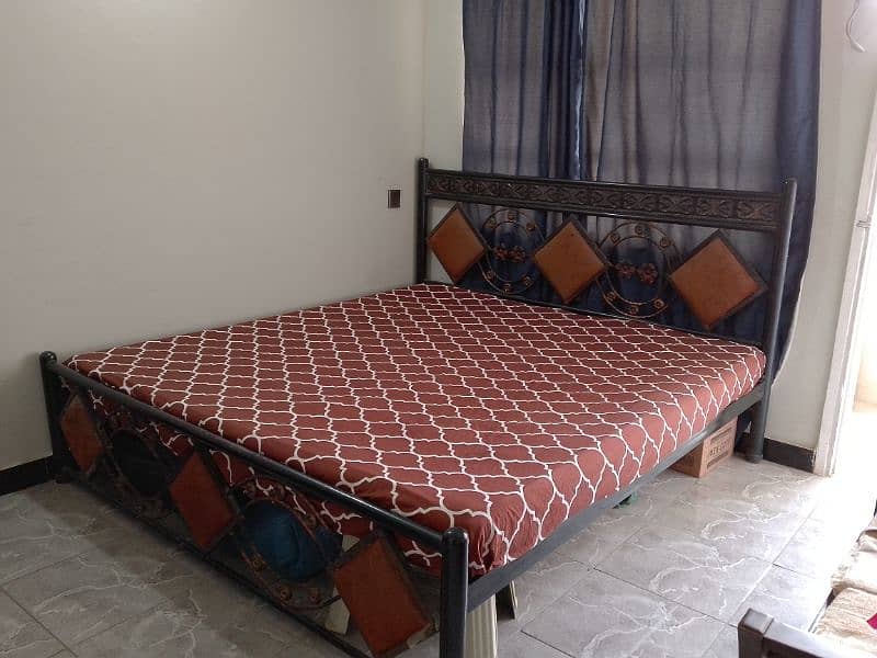 Iron Bed with Mattress 2