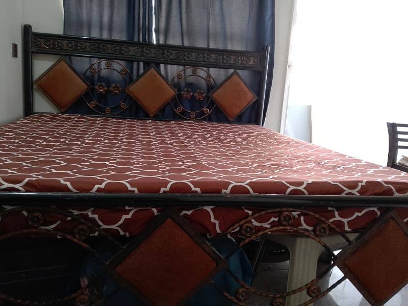 Iron Bed with Mattress 4