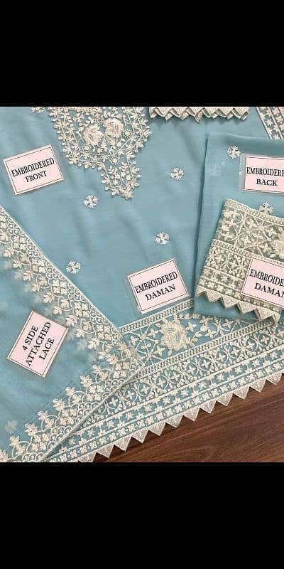 chiffon embroidered 3pcs collection 6