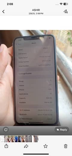 iPhone XS Max 256gb nonpta jv battery 83 original Face ID failed Baki