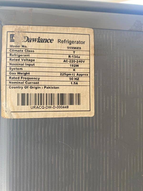 Used Working Condition , Dawlance Refrigerator 16