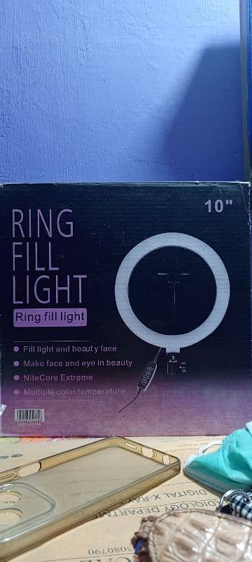 new ring fill light only 2 week used new condition  please sale fast 1