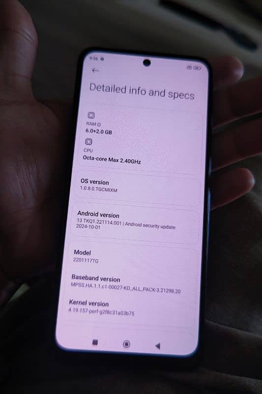 Redmi note 11 8/128 good condition with no fault (Final price) 5