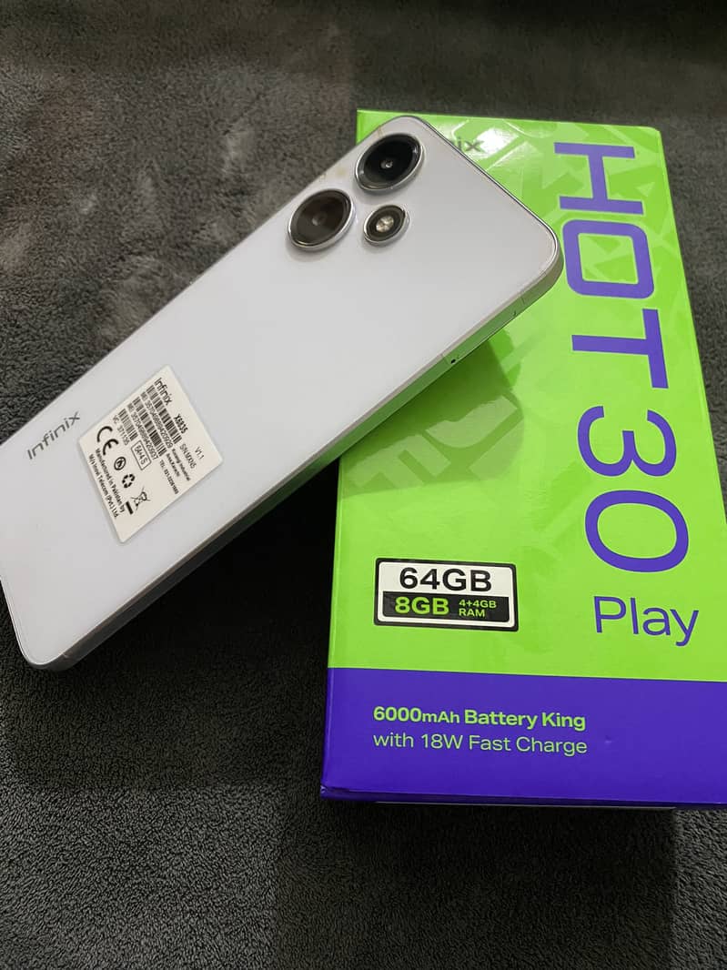 Infinix Hot 30 Play 4+4/64 With Box 6