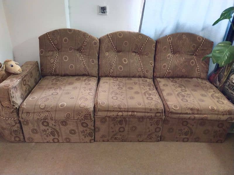 Urgent sale, 3 Single seater sofas with mini side table 4