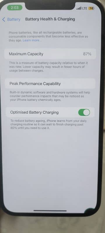 iphone 12 pro max PTA approved 128gb Box and Charger 10