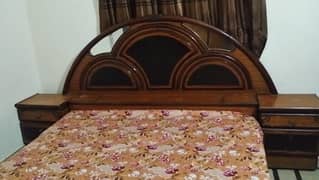 Sheesham Wood big double bed & Dressing Without Matress