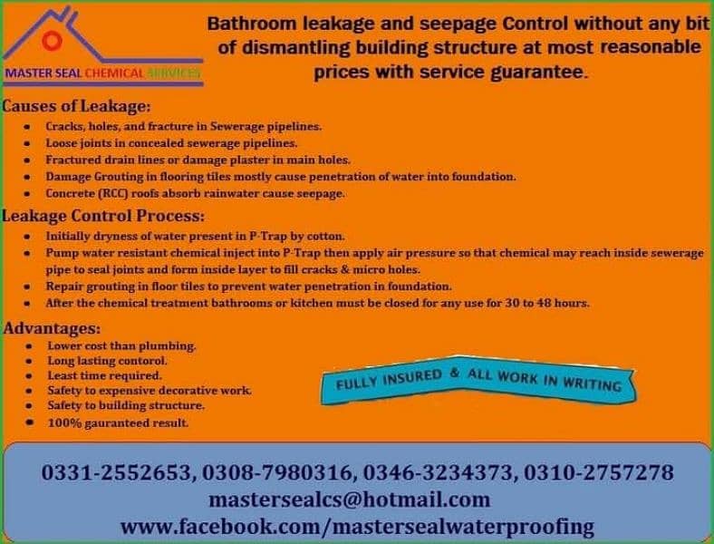 BATHROOM LEAKAGE OR SEEPAGE REPAIR  ROOF WATERPROOFING SERVICES 8