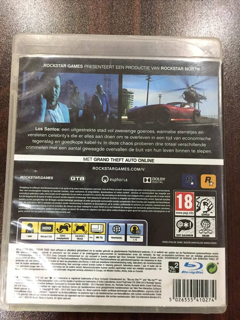 gta 5 ps3 game dvd 1